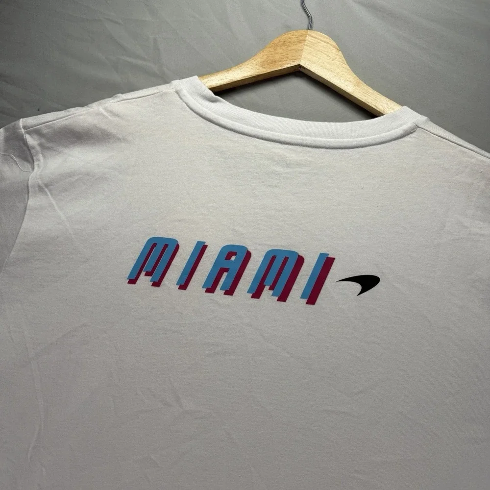 McLaren Formula 1 Shirt Mens 3XL White Short Sleeve Miami Racing Cars NWT - Picture 8 of 13
